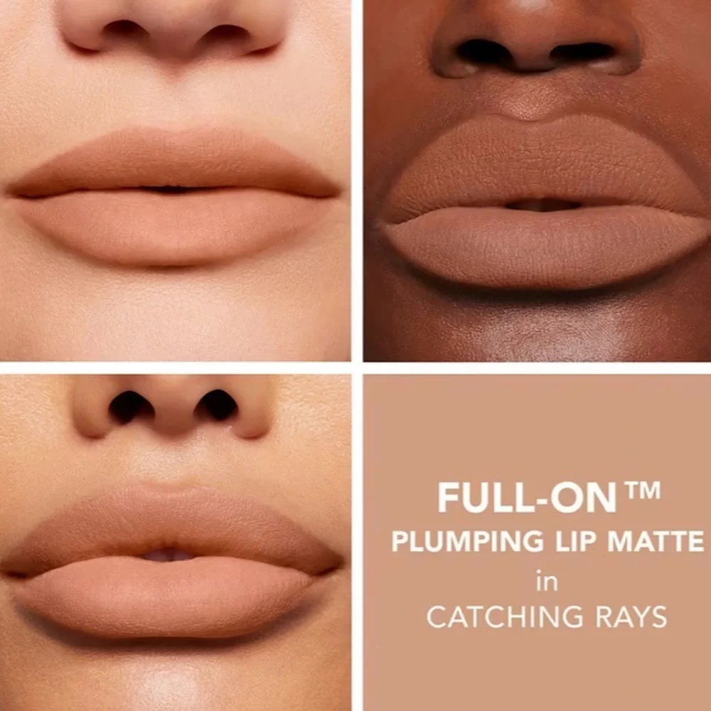 Buxom Full On Plumping Lip Velvety Smooth Matte Catching Rays Nude NIB Full Size